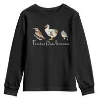 Subtle FDT Youth Sweatshirt Flicker Dodo Titmouse Bird