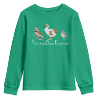 Subtle FDT Youth Sweatshirt Flicker Dodo Titmouse Bird