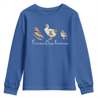 Subtle FDT Youth Sweatshirt Flicker Dodo Titmouse Bird