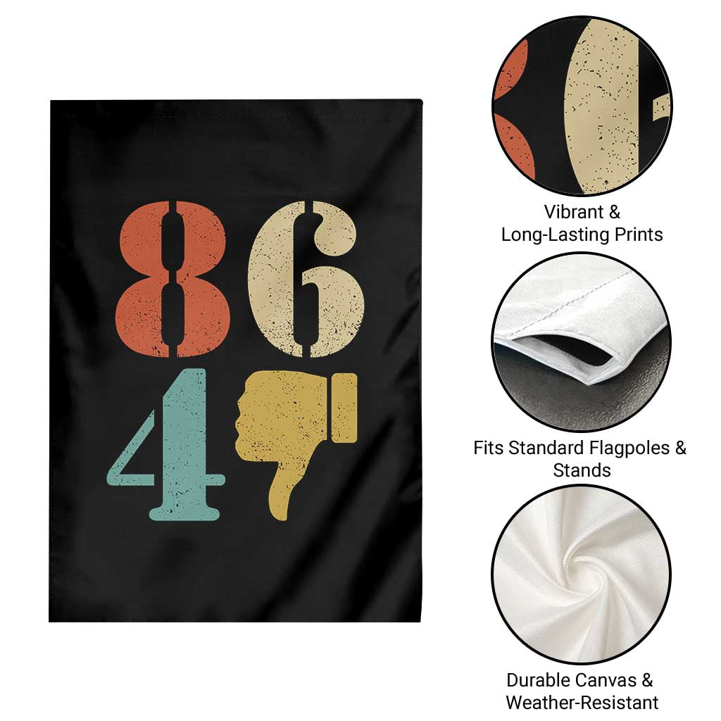 Retro 8647 Garden Flag Classic Retro Vintage 80s Style - Wonder Print Shop