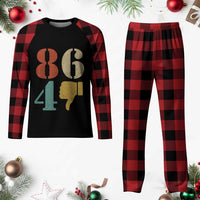 Retro 8647 Plaid Pajama Set Classic Retro Vintage 80s Style - Wonder Print Shop