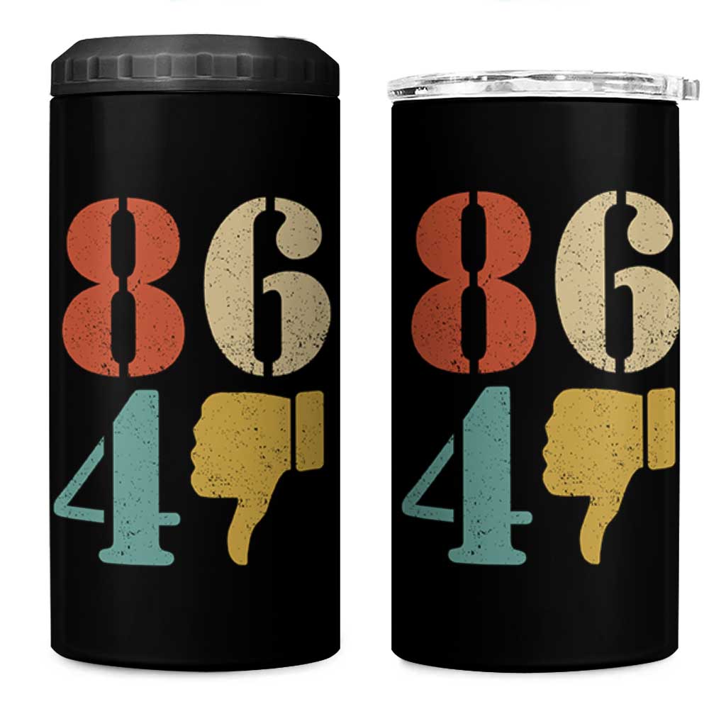 Retro 8647 4 in 1 Can Cooler Tumbler Classic Retro Vintage 80s Style