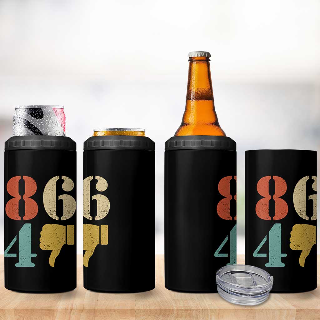 Retro 8647 4 in 1 Can Cooler Tumbler Classic Retro Vintage 80s Style