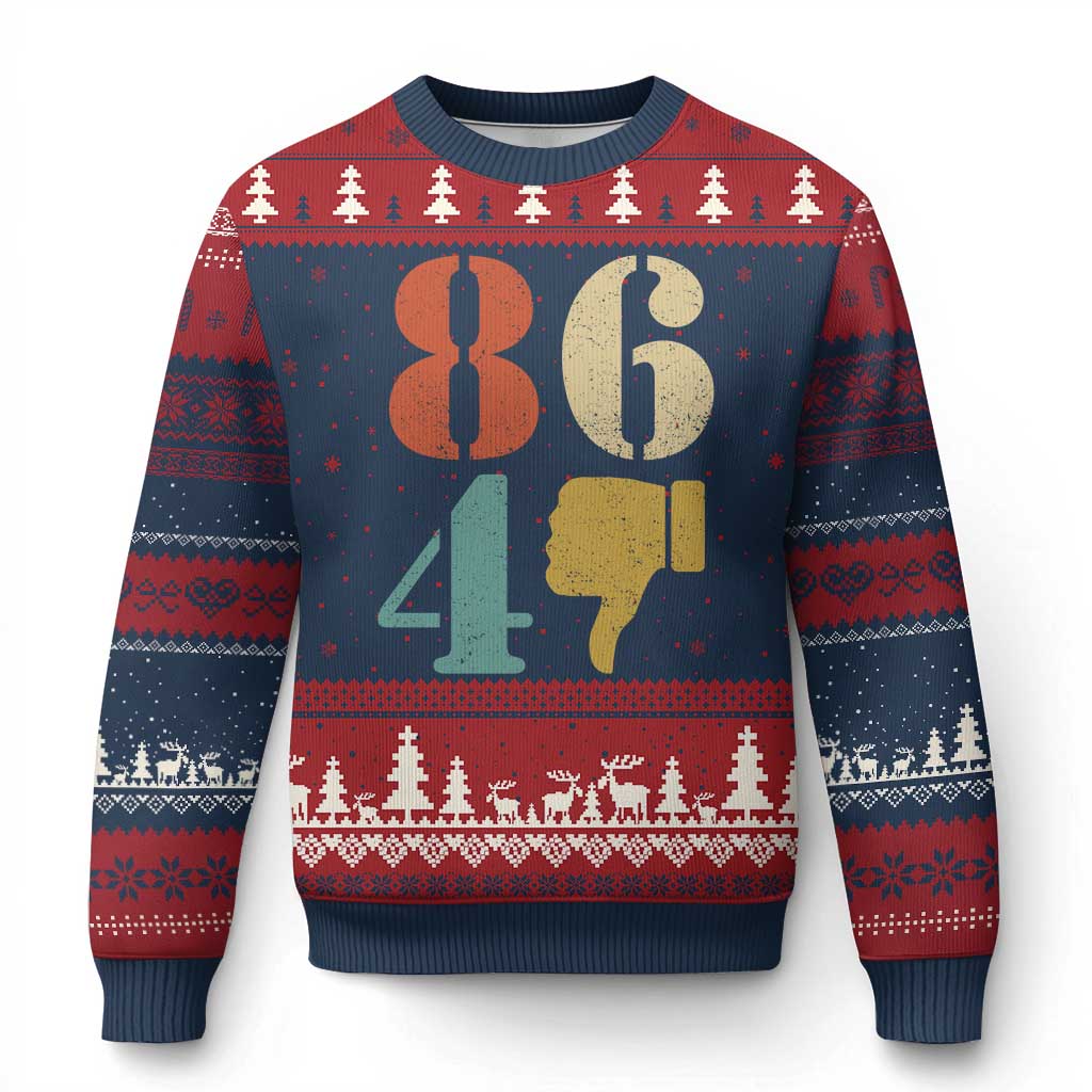 Retro 8647 Ugly Christmas Sweater Classic Retro Vintage 80s Style - Wonder Print Shop