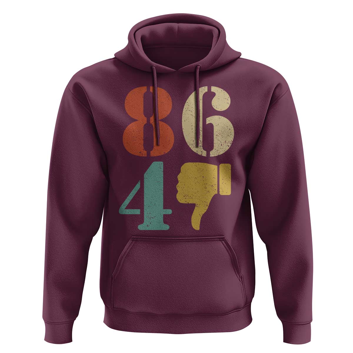 Retro 8647 Hoodie Classic Retro Vintage 80s Style