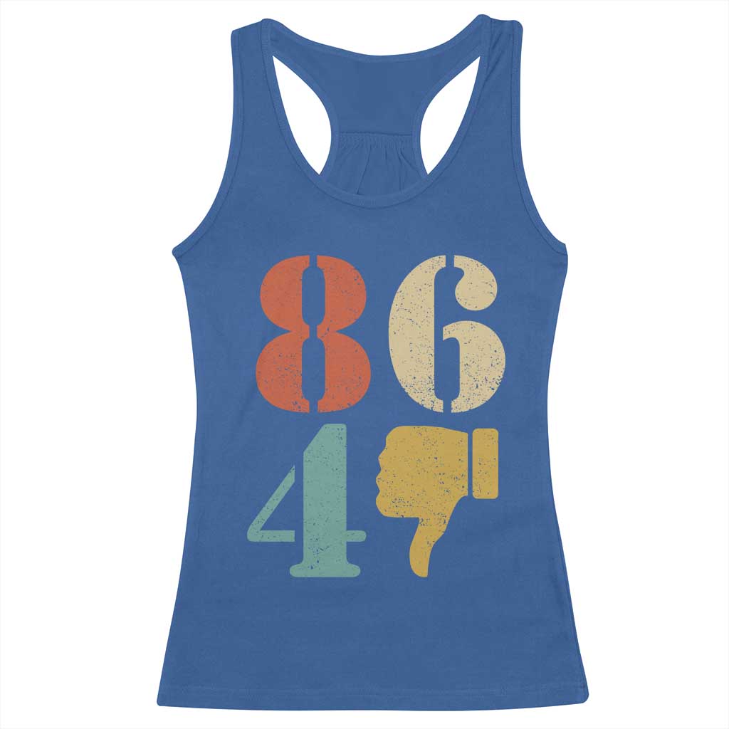 Retro 8647 Racerback Tank Top Classic Retro Vintage 80s Style