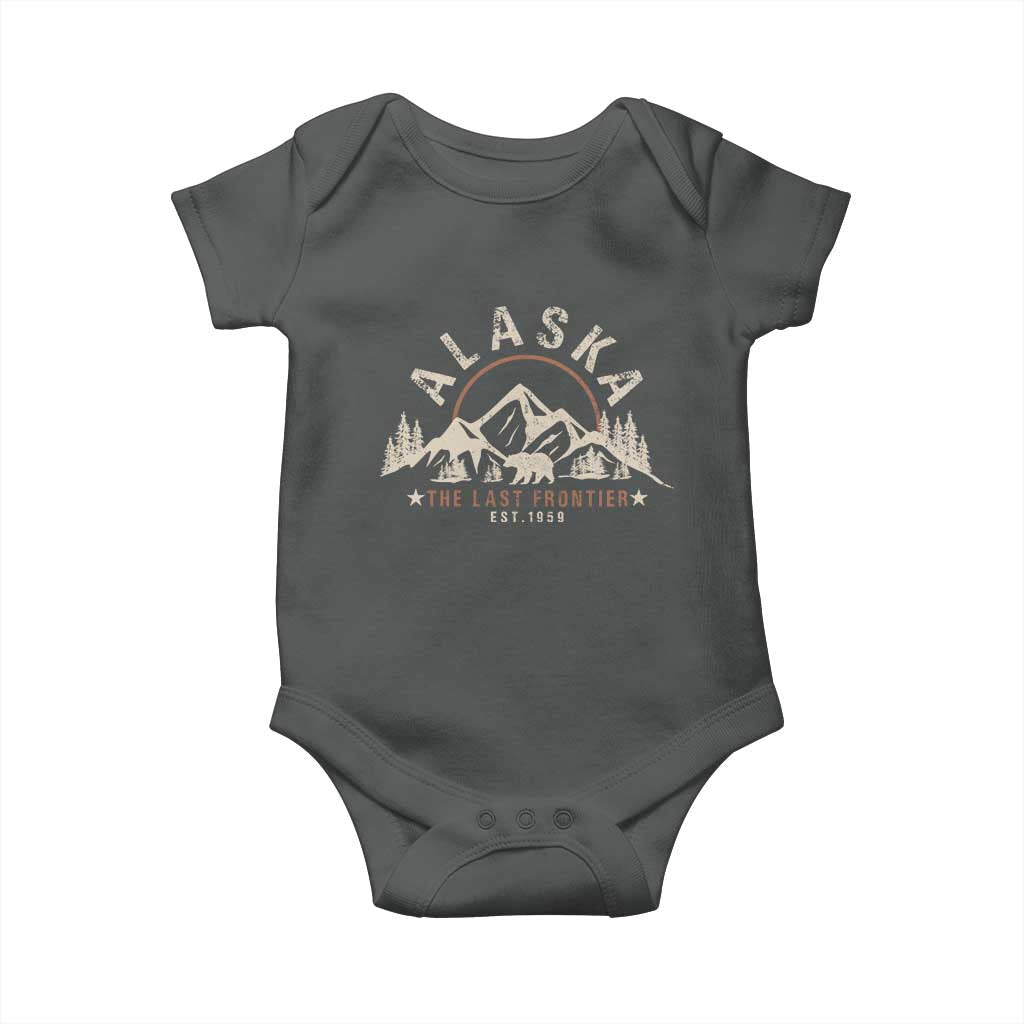 Alaska Baby Onesie Vintage Bear The Last Frontier Souvenir - Wonder Print Shop