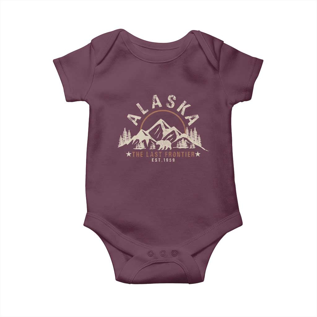 Alaska Baby Onesie Vintage Bear The Last Frontier Souvenir - Wonder Print Shop
