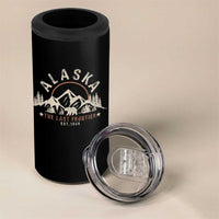 Alaska 4 in 1 Can Cooler Tumbler Vintage Bear The Last Frontier Souvenir - Wonder Print Shop