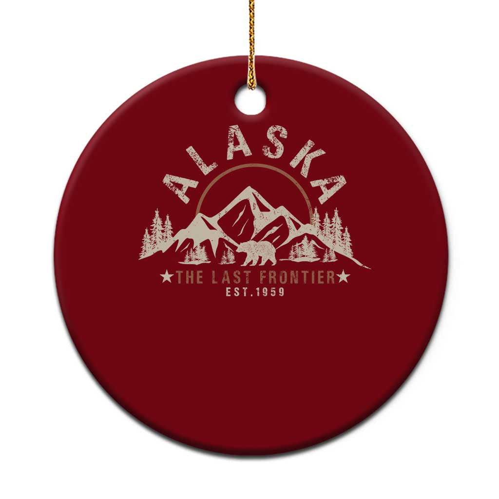 Alaska Ceramic Ornament Vintage Bear The Last Frontier Souvenir - Wonder Print Shop