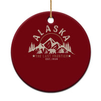 Alaska Ceramic Ornament Vintage Bear The Last Frontier Souvenir - Wonder Print Shop