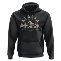 Alaska Hoodie Vintage Bear The Last Frontier Souvenir - Wonder Print Shop