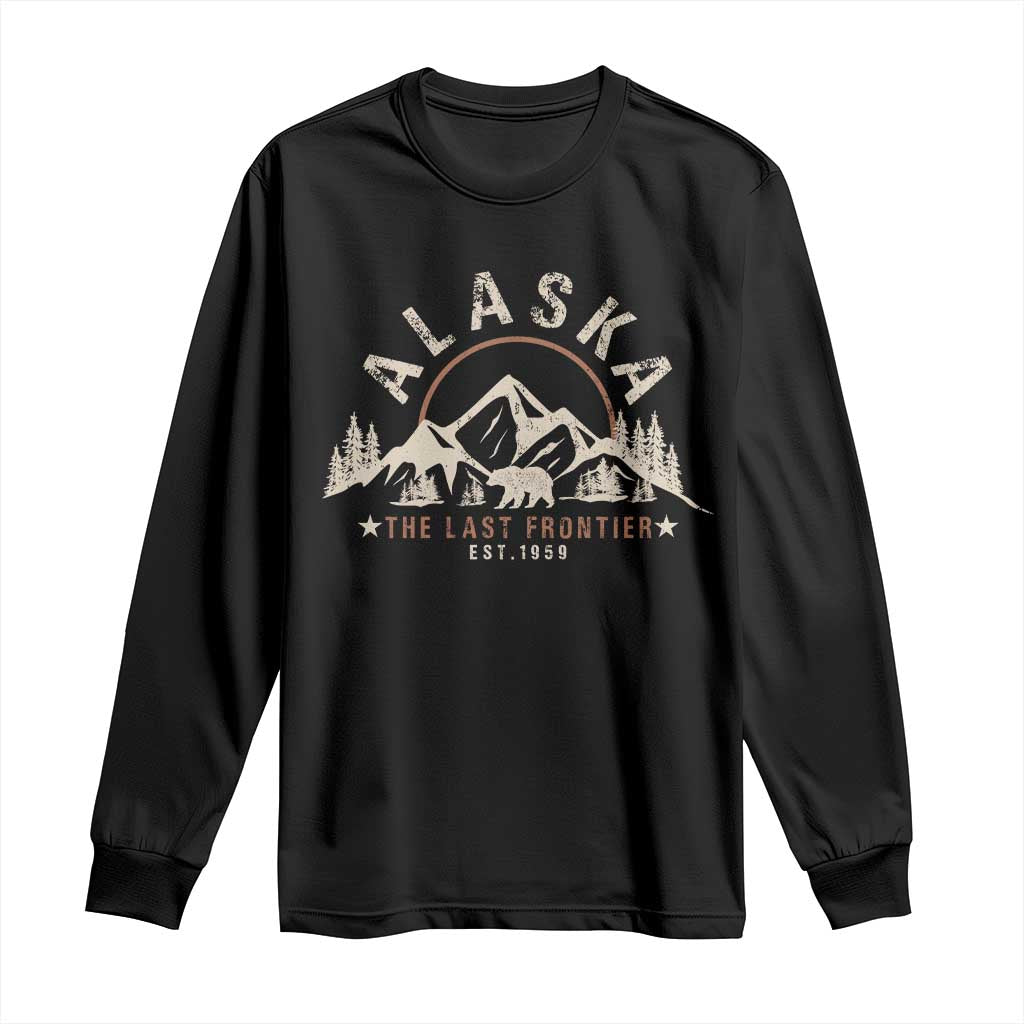Alaska Long Sleeve Shirt Vintage Bear The Last Frontier Souvenir - Wonder Print Shop