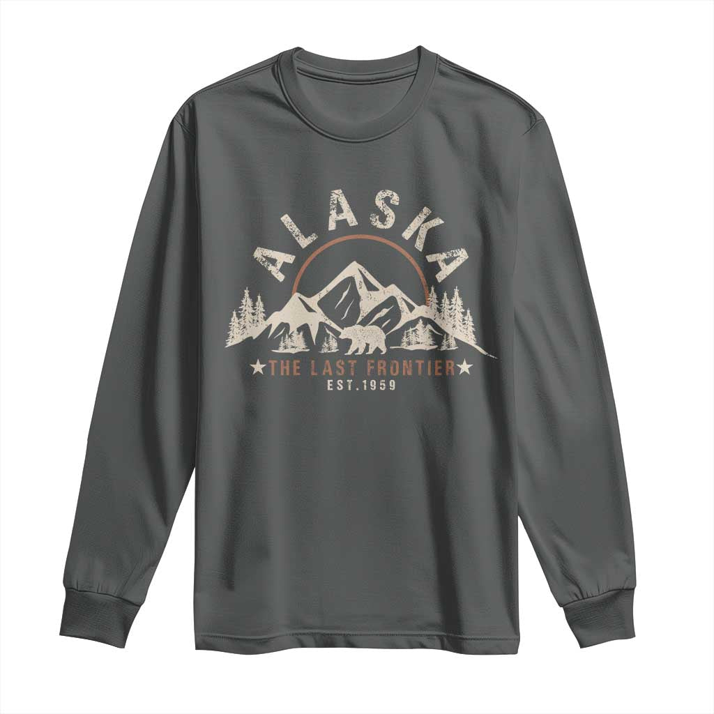 Alaska Long Sleeve Shirt Vintage Bear The Last Frontier Souvenir - Wonder Print Shop