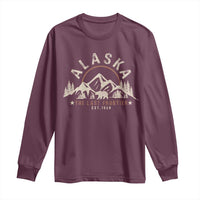 Alaska Long Sleeve Shirt Vintage Bear The Last Frontier Souvenir - Wonder Print Shop