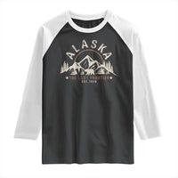 Alaska Raglan Shirt Vintage Bear The Last Frontier Souvenir - Wonder Print Shop