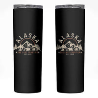 Alaska Skinny Tumbler Vintage Bear The Last Frontier Souvenir - Wonder Print Shop