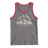 Alaska Tank Top Vintage Bear The Last Frontier Souvenir - Wonder Print Shop