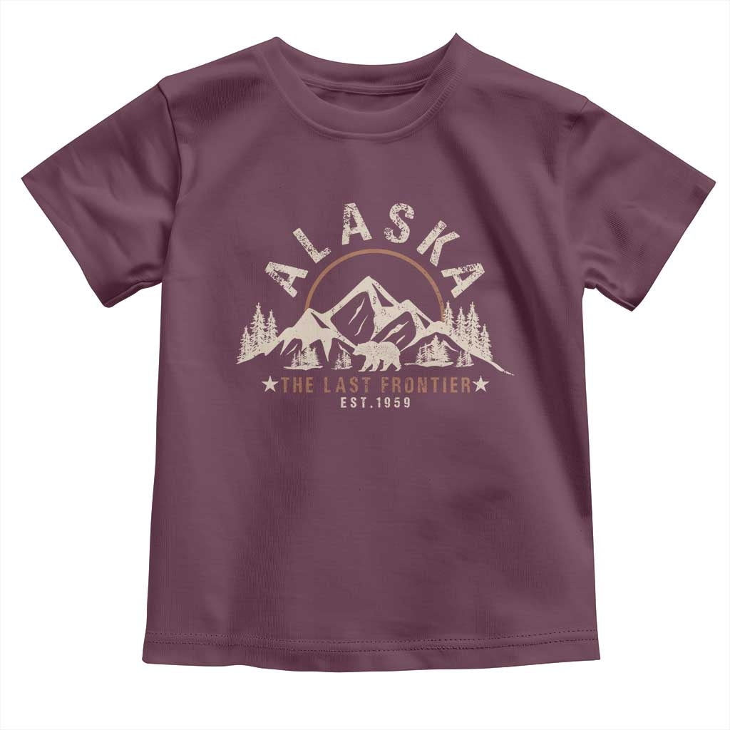 Alaska Toddler T Shirt Vintage Bear The Last Frontier Souvenir - Wonder Print Shop