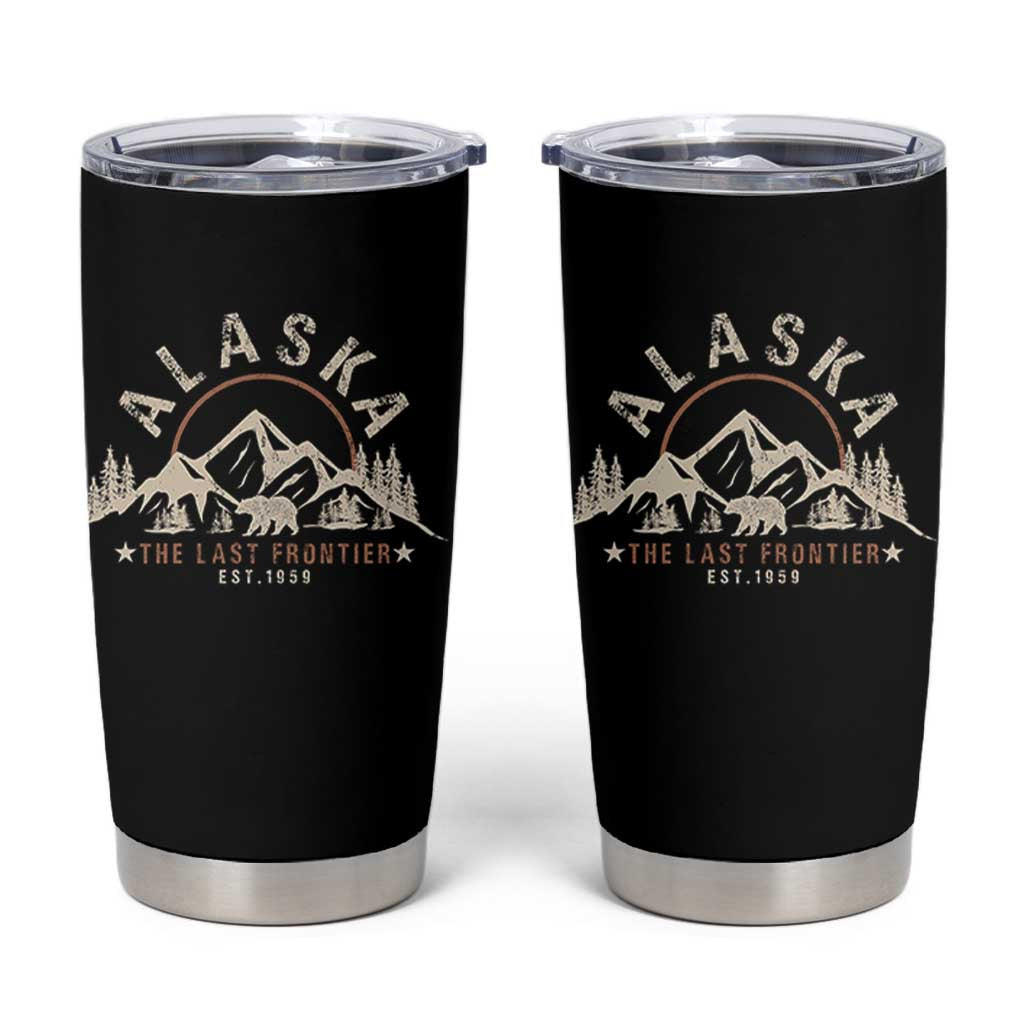 Alaska Tumbler Cup Vintage Bear The Last Frontier Souvenir - Wonder Print Shop