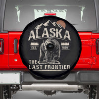 Bear Alaska The Last Frontier Spare Tire Cover Vintage Alaska Camping Hiking Mountain - Wonder Print Shop