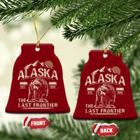 Bear Alaska The Last Frontier Ceramic Ornament Vintage Alaska Camping Hiking Mountain - Wonder Print Shop