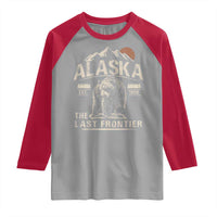Bear Alaska The Last Frontier Raglan Shirt Vintage Alaska Camping Hiking Mountain - Wonder Print Shop