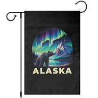 Bear Alaska Garden Flag Alaskan Night Sky Northern Lights Aurora - Wonder Print Shop
