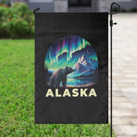 Bear Alaska Garden Flag Alaskan Night Sky Northern Lights Aurora - Wonder Print Shop