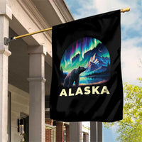 Bear Alaska Garden Flag Alaskan Night Sky Northern Lights Aurora - Wonder Print Shop