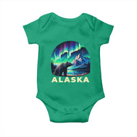 Bear Alaska Baby Onesie Alaskan Night Sky Northern Lights Aurora - Wonder Print Shop