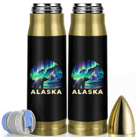 Bear Alaska Bullet Tumbler Alaskan Night Sky Northern Lights Aurora - Wonder Print Shop