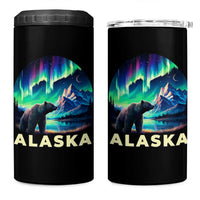 Bear Alaska 4 in 1 Can Cooler Tumbler Alaskan Night Sky Northern Lights Aurora - Wonder Print Shop