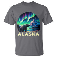 Bear Alaska T Shirt Alaskan Night Sky Northern Lights Aurora - Wonder Print Shop
