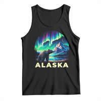 Bear Alaska Tank Top Alaskan Night Sky Northern Lights Aurora - Wonder Print Shop