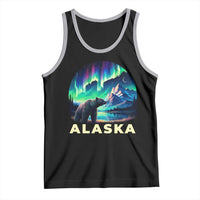 Bear Alaska Tank Top Alaskan Night Sky Northern Lights Aurora - Wonder Print Shop