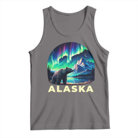 Bear Alaska Tank Top Alaskan Night Sky Northern Lights Aurora - Wonder Print Shop