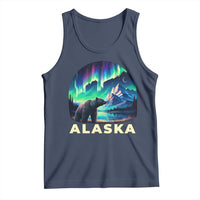 Bear Alaska Tank Top Alaskan Night Sky Northern Lights Aurora - Wonder Print Shop