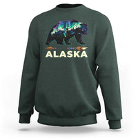 Alaska Sweatshirt Alaskan Night Sky Northern Lights Aurora Bear - Wonder Print Shop