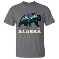 Alaska T Shirt Alaskan Night Sky Northern Lights Aurora Bear - Wonder Print Shop