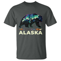 Alaska T Shirt Alaskan Night Sky Northern Lights Aurora Bear - Wonder Print Shop