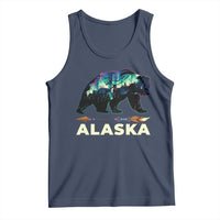Alaska Tank Top Alaskan Night Sky Northern Lights Aurora Bear - Wonder Print Shop