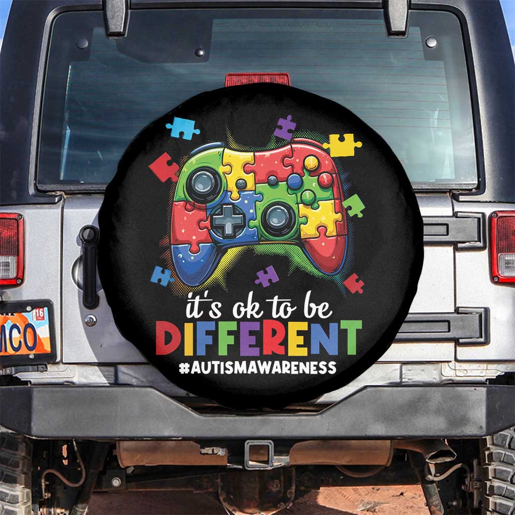 Video Game Autism Awareness Spare Tire Cover It's Ok To Be Different Kids