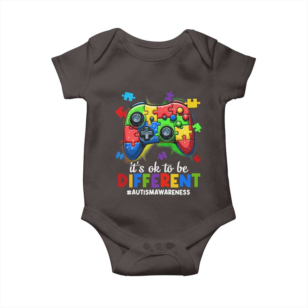 Video Game Autism Awareness Baby Onesie It's Ok To Be Different Kids