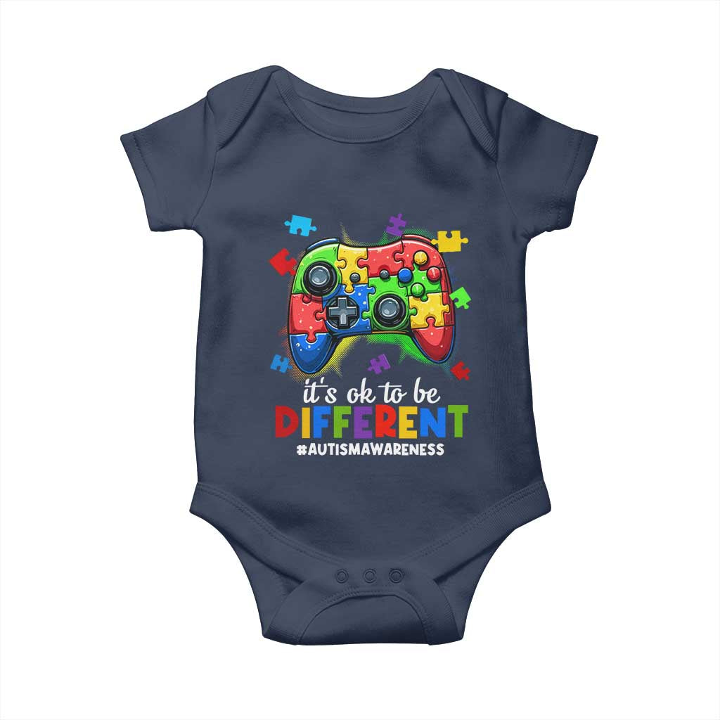 Video Game Autism Awareness Baby Onesie It's Ok To Be Different Kids