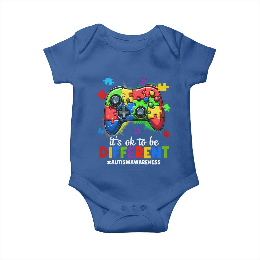Video Game Autism Awareness Baby Onesie It's Ok To Be Different Kids