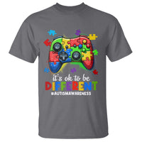 Video Game Autism Awareness T Shirt It's Ok To Be Different Kids