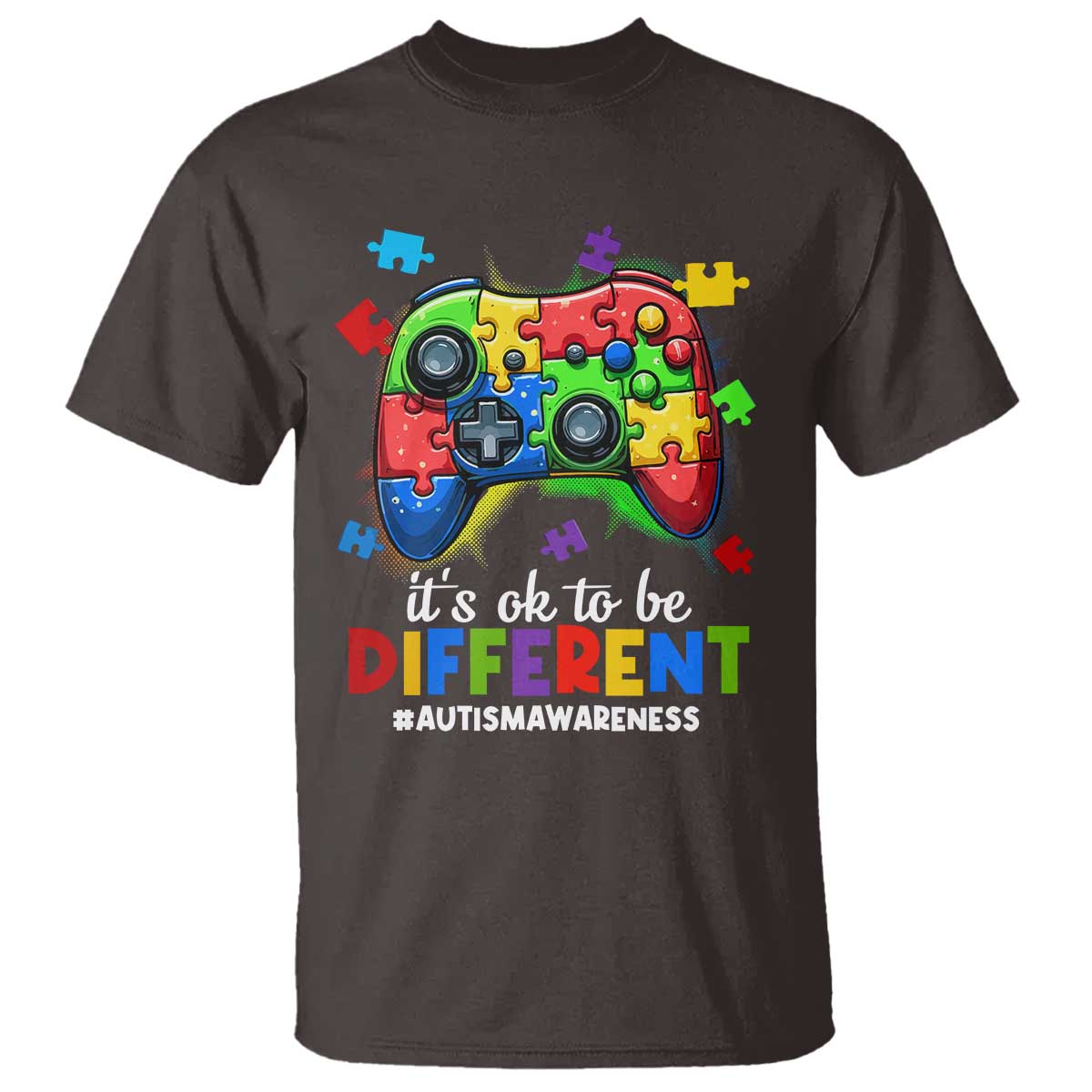 Video Game Autism Awareness T Shirt It's Ok To Be Different Kids