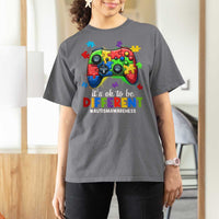 Video Game Autism Awareness T Shirt For Women It's Ok To Be Different Kids