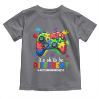 Video Game Autism Awareness Toddler T Shirt It's Ok To Be Different Kids